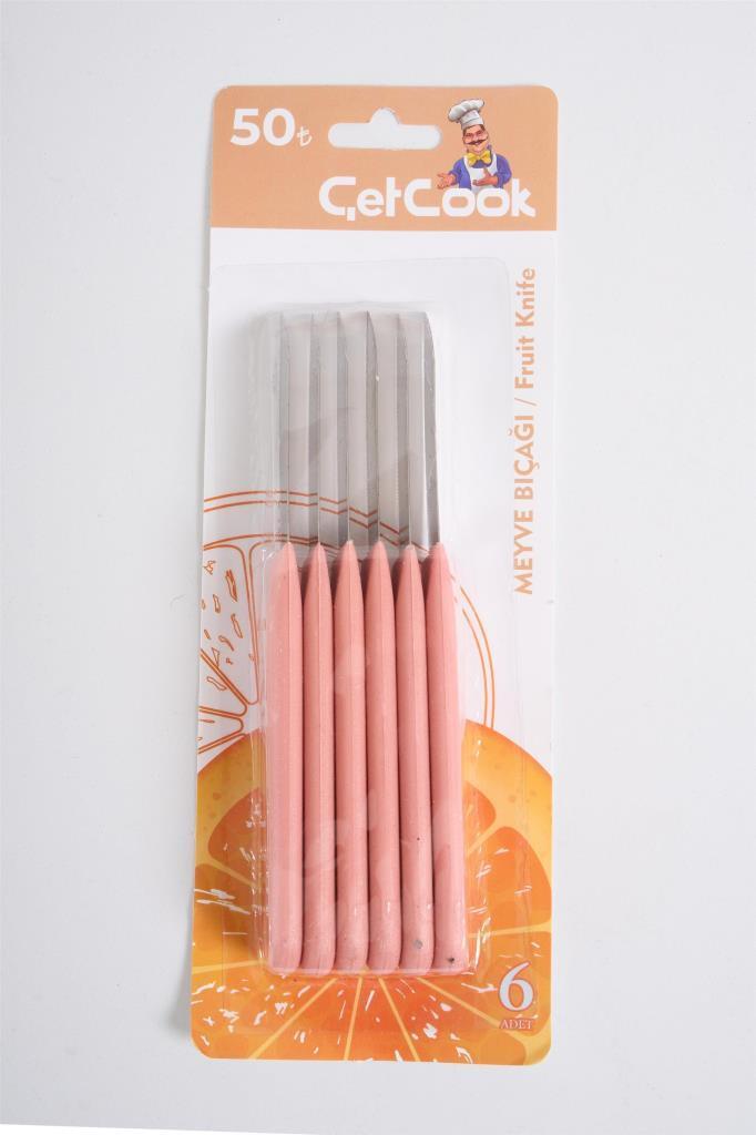 ÇETCOOK 6'LI MEYVE BIÇAĞI PUDRA - 1