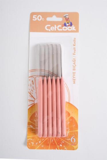 ÇETCOOK 6'LI MEYVE BIÇAĞI PUDRA - 