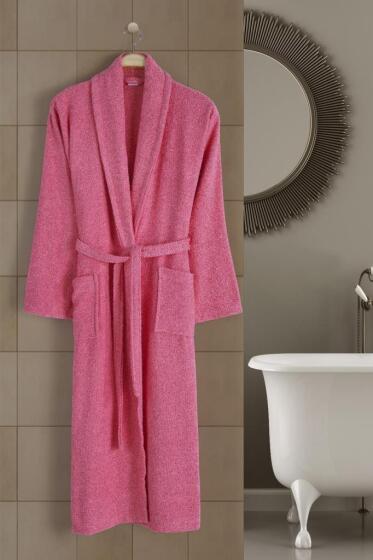 Çeyiz Diyarı Alora Şal Yaka Bornoz L-Xl Beden Narçiçeği - Çeyiz Diyarı