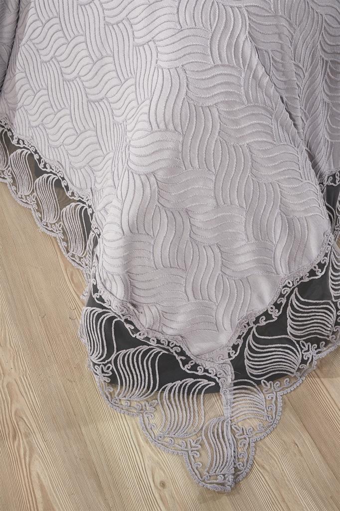 Çeyiz Diyarı Anka 10 Parça Battaniyeli Çeyiz Seti Gri - 4