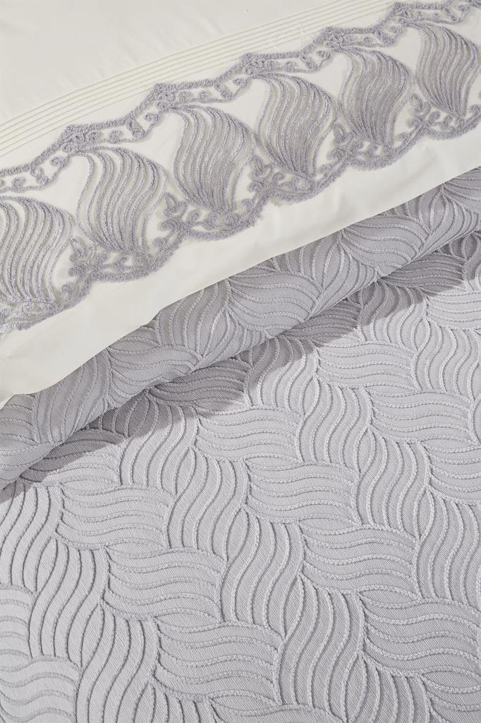 Çeyiz Diyarı Anka 10 Parça Battaniyeli Çeyiz Seti Gri - 5