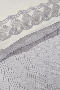 Çeyiz Diyarı Anka 10 Parça Battaniyeli Çeyiz Seti Gri - 5