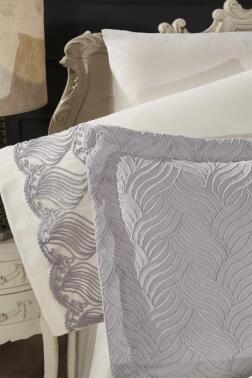 Çeyiz Diyarı Anka 10 Parça Battaniyeli Çeyiz Seti Gri - 7