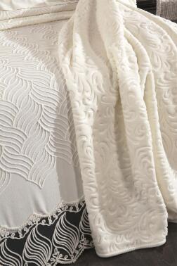 Çeyiz Diyarı Anka 10 Parça Battaniyeli Çeyiz Seti Krem - 4