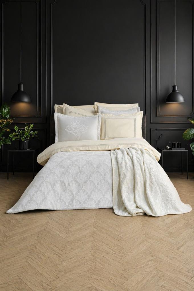 Çeyiz Diyarı Asel 10 Parça Çeyiz Seti Krem - 1