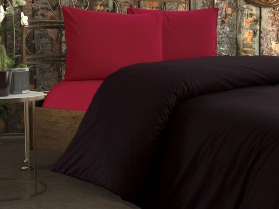 Çeyiz Diyarı Black And Red Çift Kişilik Nevresim Takımı - Çeyiz Diyarı