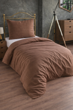 Çeyiz Diyarı Brush 2 Parça Tek Kişilik Nevresim Seti - 6