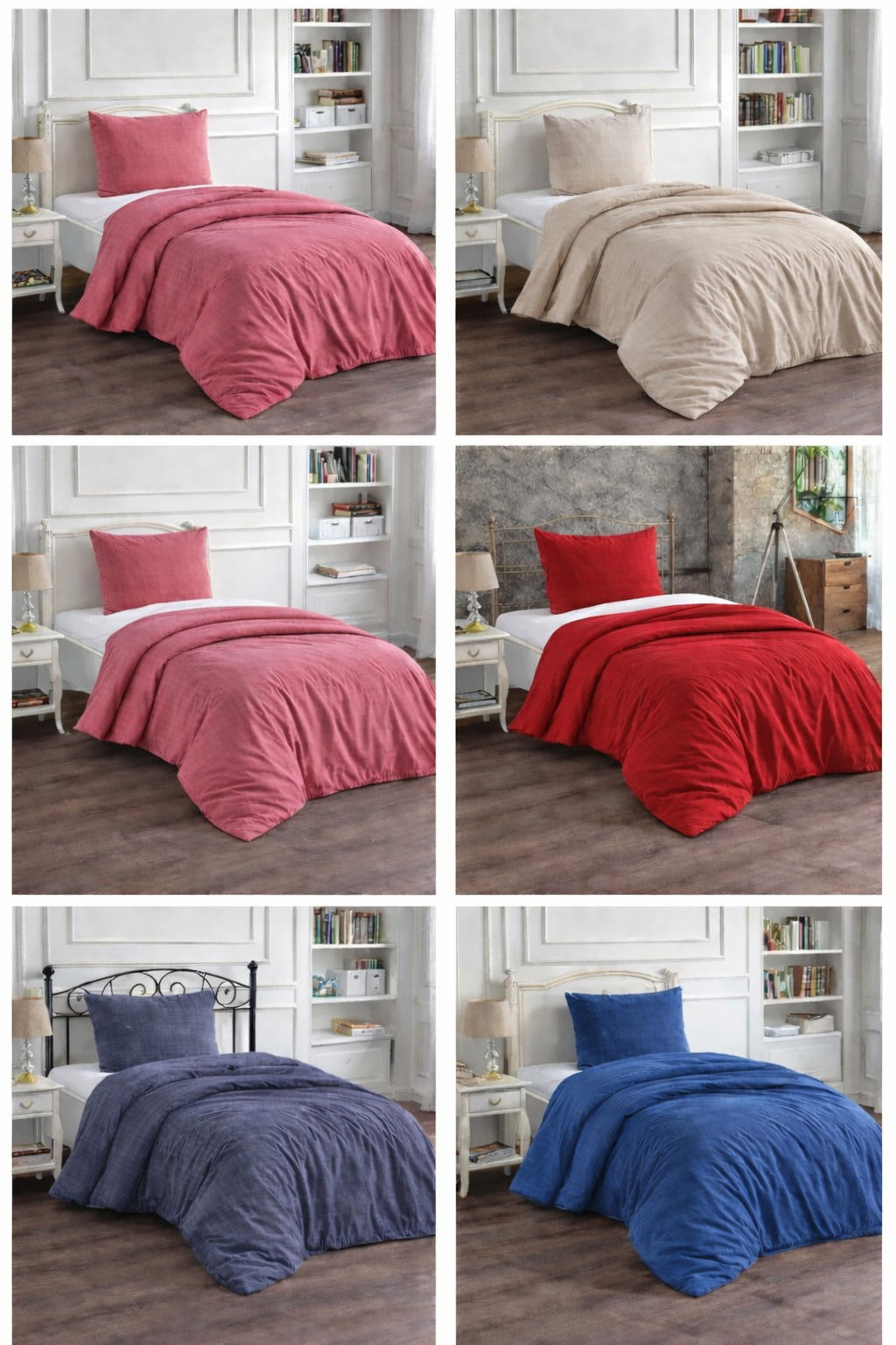 Çeyiz Diyarı Brush 2 Parça Tek Kişilik Nevresim Seti - 1