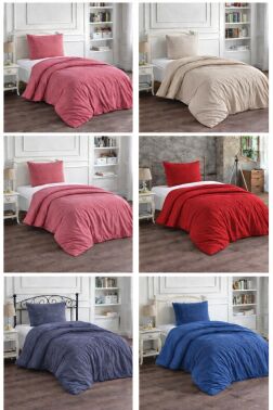 Çeyiz Diyarı Brush 2 Parça Tek Kişilik Nevresim Seti - 1