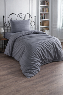 Çeyiz Diyarı Brush 3 Parça Tek Kişilik Nevresim Takımı - 6