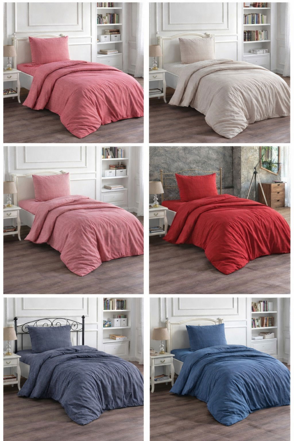 Çeyiz Diyarı Brush 3 Parça Tek Kişilik Nevresim Takımı - 1