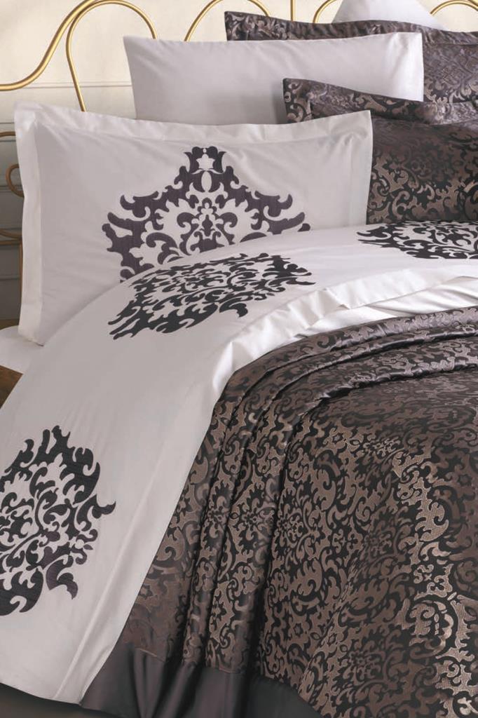 Çeyiz Diyarı Carmen 10 Parça Çeyiz Seti Gri - 1