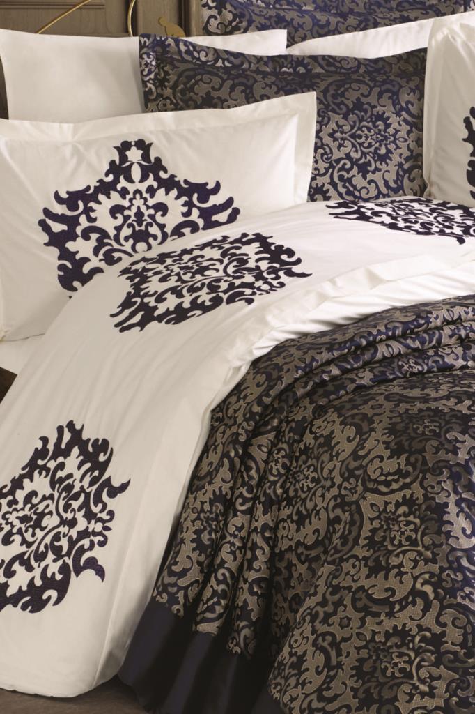 Çeyiz Diyarı Carmen 10 Parça Çeyiz Seti Lacivert - 1