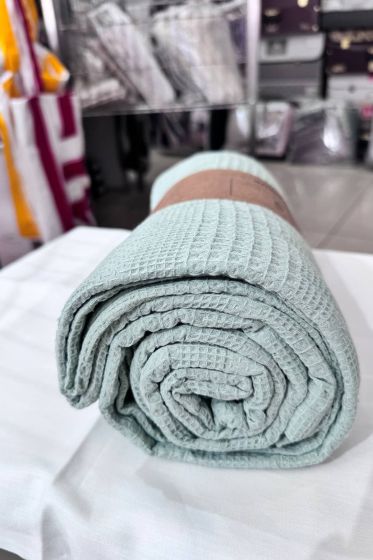 Çeyiz Diyarı Çift Kişilik Yazlık Pamuklu Tek Pike 230x210 cm Yeşil - Çeyiz Diyarı (1)