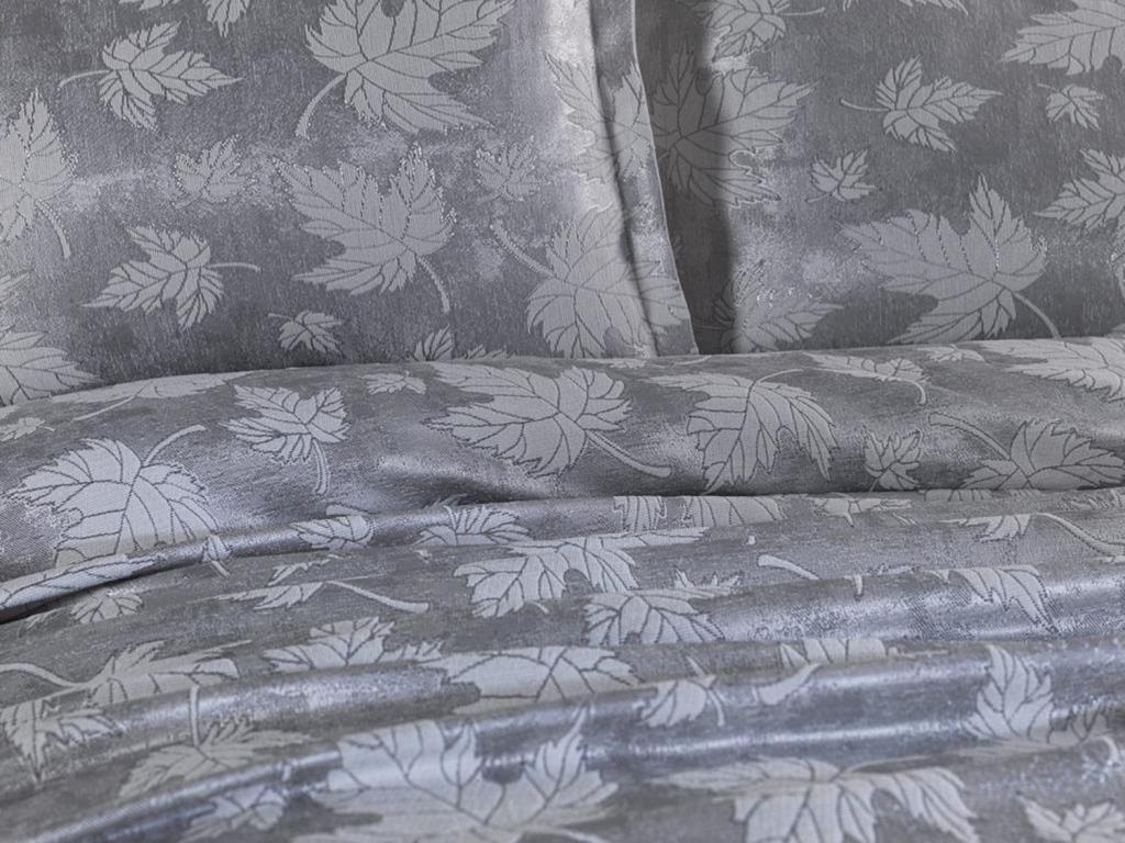 Çeyiz Diyarı Çınar Tek Kişilik Jakarlı Yatak Örtüsü Silver - 4