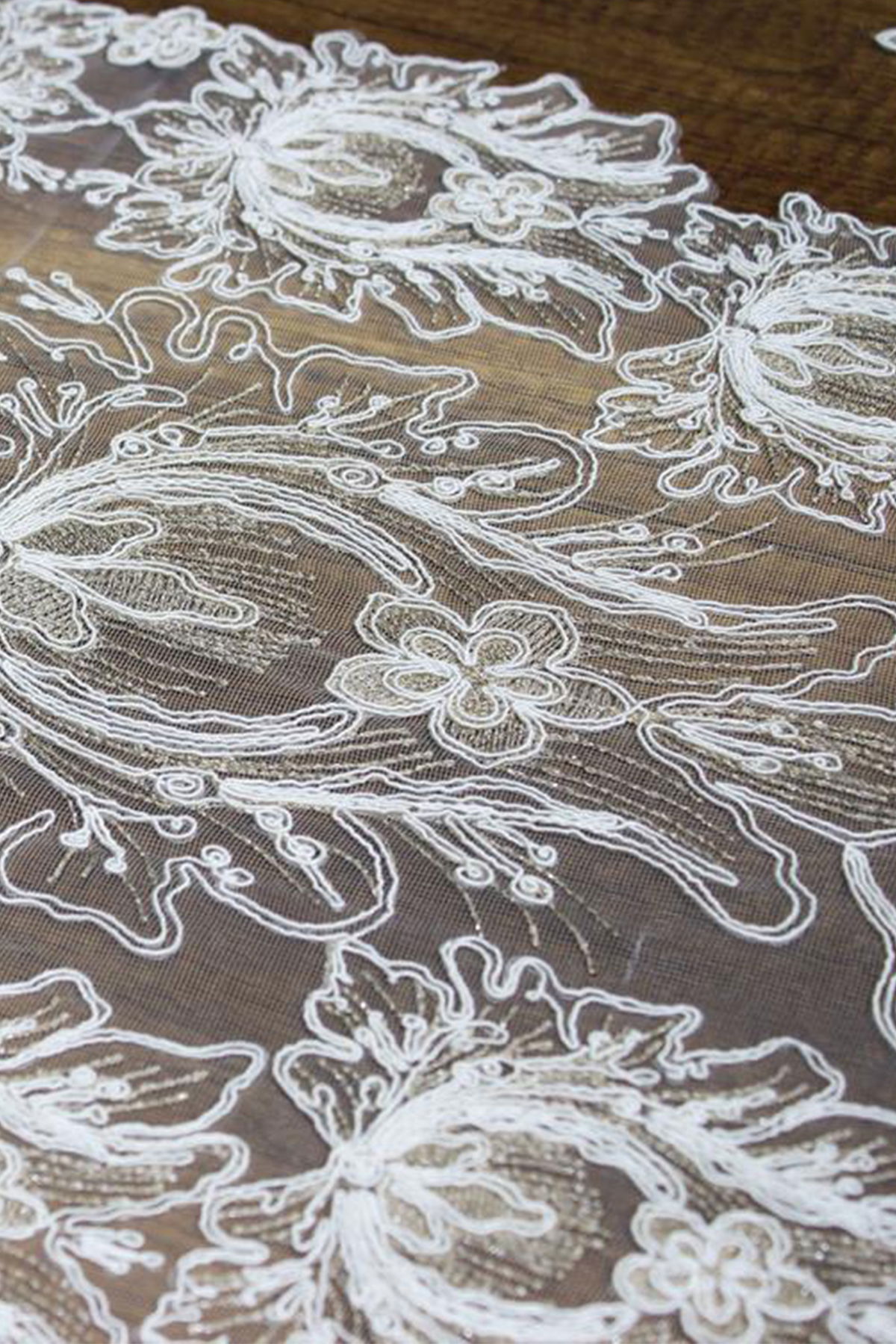 Çeyiz Diyarı Çınar Tül 5 Parça Salon Takımı Gümüş Kahve - 3