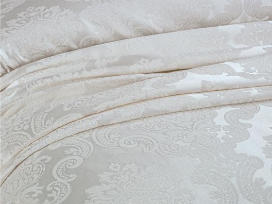 Çeyiz Diyarı Crown Yatak Örtüsü Krem - Çeyiz Diyarı (1)
