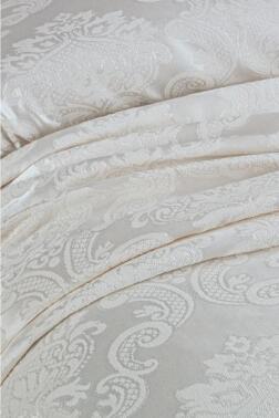 Çeyiz Diyarı Crown Yatak Örtüsü Krem - 2