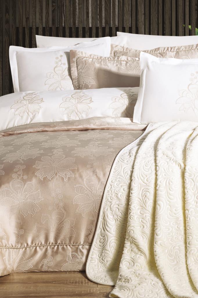 Çeyiz Diyarı Demet 10 Parça Çeyiz Seti Bej - 1