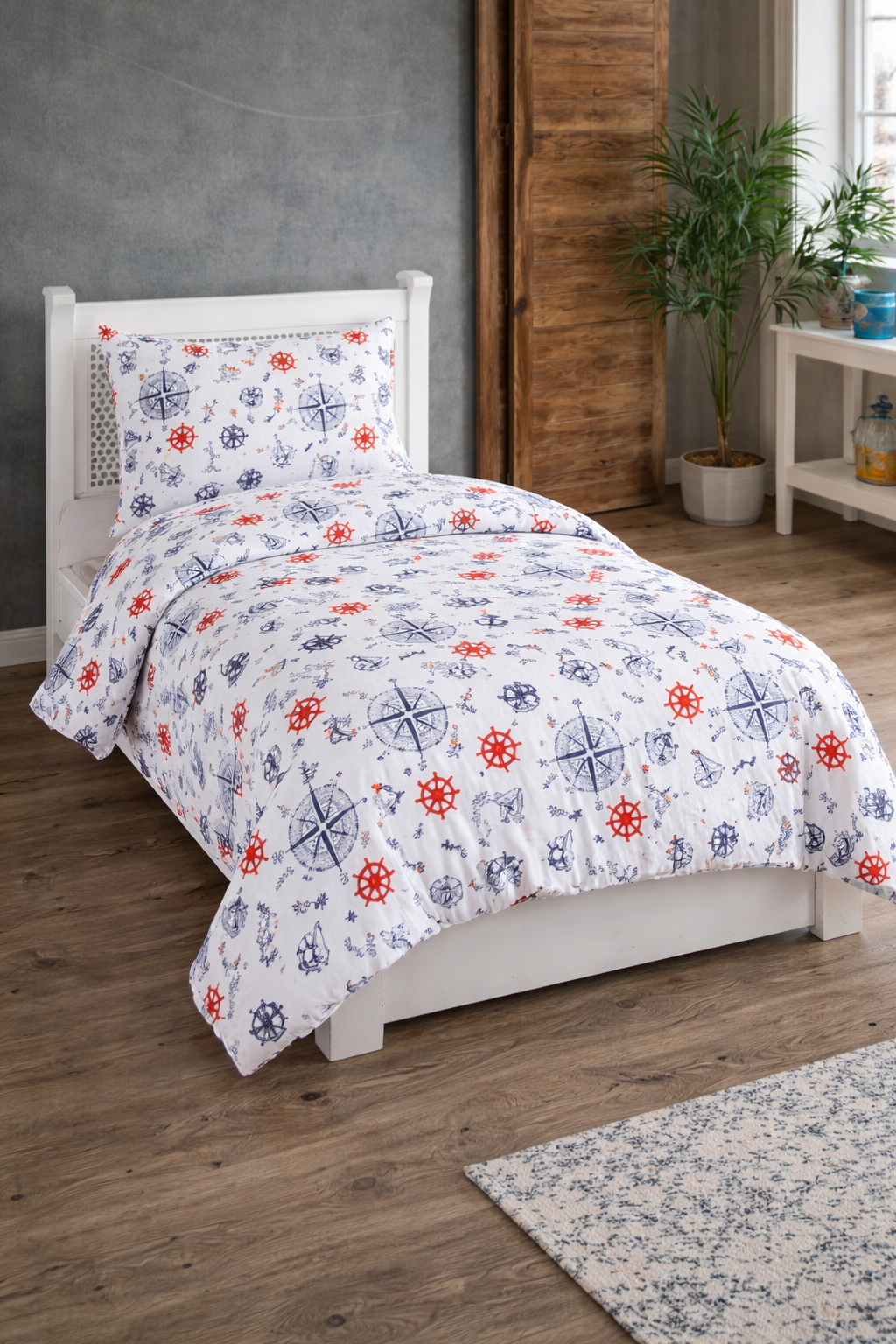 Çeyiz Diyarı Denizci Tek Kişilik Nevresim Takımı - 1