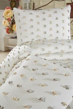 Çeyiz Diyarı Elara 3 Parça Çift Kişilik Pike Takımı - 4