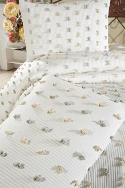 Çeyiz Diyarı Elara 3 Parça Çift Kişilik Pike Takımı - 5