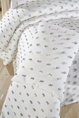 Çeyiz Diyarı Elara 3 Parça Çift Kişilik Pike Takımı - 6