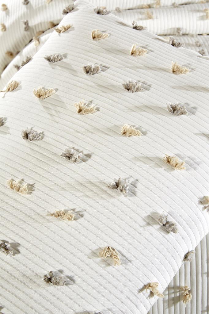 Çeyiz Diyarı Elara 3 Parça Çift Kişilik Pike Takımı - 7