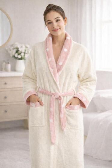 Çeyiz Diyarı Florenza Şal Yaka Tek Bornoz - Çeyiz Diyarı