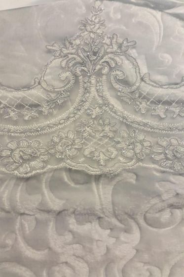 Çeyiz Diyarı Fransız Güpürlü Arus Battaniye Takımı Gri - Çeyiz Diyarı (1)