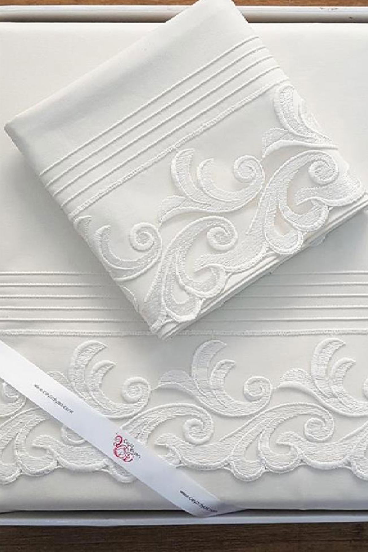 Çeyiz Diyarı Fransız Güpürlü Nervürlü Belinda Nevresim Takımı Krem - 3