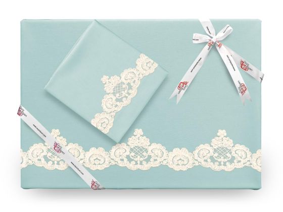 Çeyiz Diyarı Fransız Güpürlü Servella Nevresim Takımı Nil Yeşili - Çeyiz Diyarı