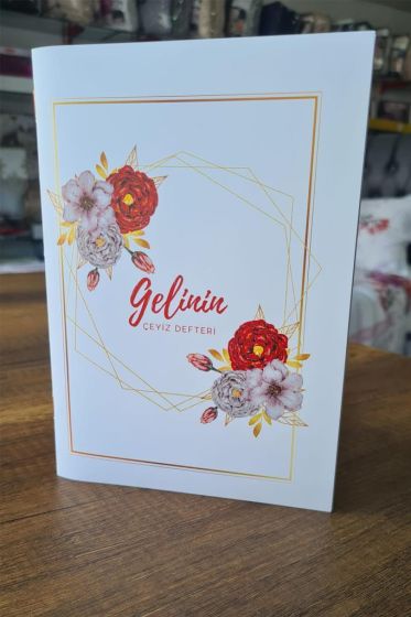 Çeyiz Diyarı Gelinin Çiçekli Çeyiz Defteri - Çeyiz Diyarı