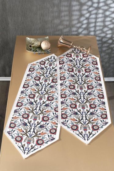 Çeyiz Diyarı Gülsüm 2li Lüks Runner 45x140 Cm - Çeyiz Diyarı