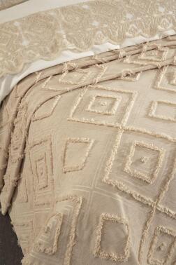 Çeyiz Diyarı Hürrem 10 Parça Battaniyeli Çeyiz Seti Bej - 2