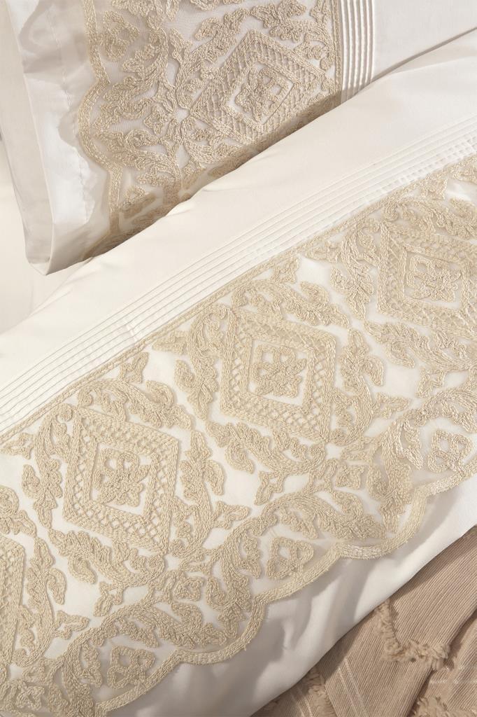 Çeyiz Diyarı Hürrem 10 Parça Battaniyeli Çeyiz Seti Bej - 5