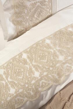 Çeyiz Diyarı Hürrem 10 Parça Battaniyeli Çeyiz Seti Bej - 5