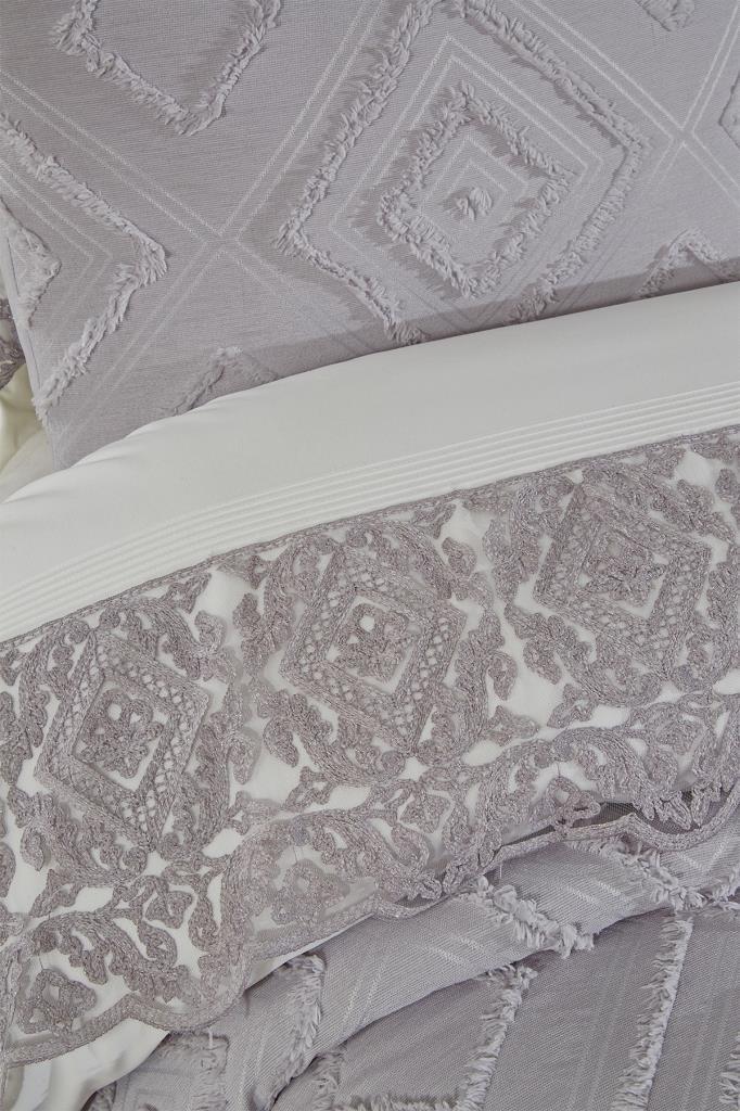 Çeyiz Diyarı Hürrem 10 Parça Battaniyeli Çeyiz Seti Gri - 2