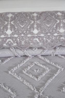 Çeyiz Diyarı Hürrem 10 Parça Battaniyeli Çeyiz Seti Gri - 6