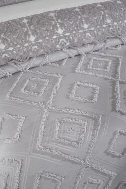 Çeyiz Diyarı Hürrem 10 Parça Battaniyeli Çeyiz Seti Gri - 8