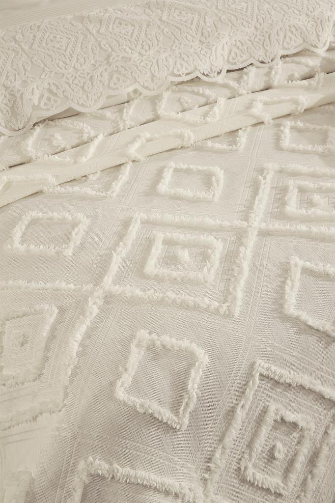 Çeyiz Diyarı Hürrem 10 Parça Battaniyeli Çeyiz Seti Krem - 4