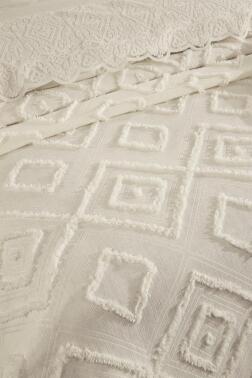 Çeyiz Diyarı Hürrem 10 Parça Battaniyeli Çeyiz Seti Krem - 4