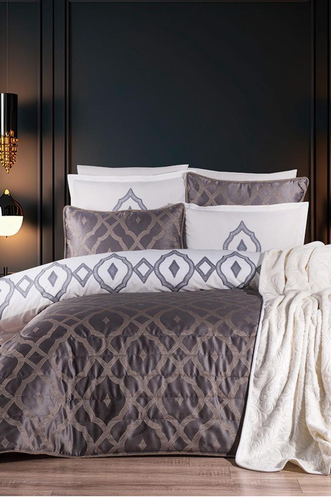 Çeyiz Diyarı İlayda 10 Parça Çeyiz Seti Antrasit - 1