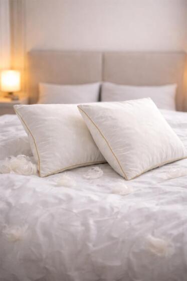 Çeyiz Diyarı Kaz Tüyü 2li Yastık Seti 50x70 Cm - Çeyiz Diyarı (1)