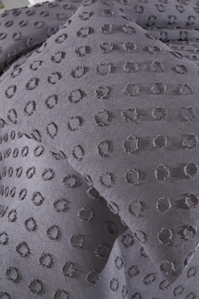 Çeyiz Diyarı Konik 2 Parça Tek Kişilik Pike Takımı Antrasit - 7