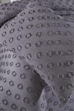 Çeyiz Diyarı Konik 2 Parça Tek Kişilik Pike Takımı Antrasit - 7