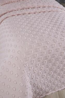 Çeyiz Diyarı Konik 2 Parça Tek Kişilik Pike Takımı Pudra - 2