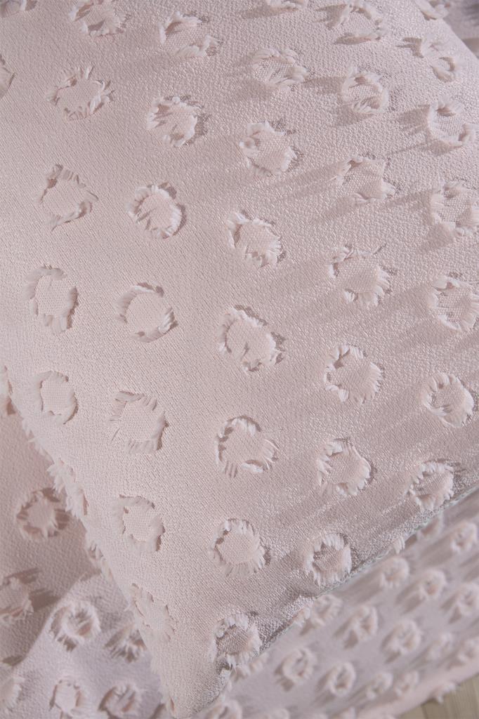 Çeyiz Diyarı Konik 2 Parça Tek Kişilik Pike Takımı Pudra - 6