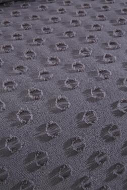 Çeyiz Diyarı Konik 3 Parça Çift Kişilik Pike Takımı Antrasit - 4