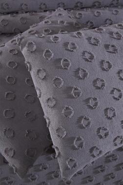 Çeyiz Diyarı Konik 3 Parça Çift Kişilik Pike Takımı Antrasit - 7